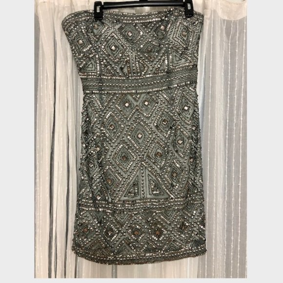 Adrianna Papell Sequin Dress - Picture 1 of 6
